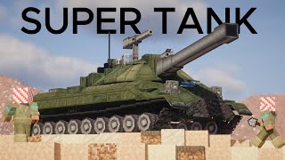 I Built a Working IS-7 Super Tank in Minecraft Create mod