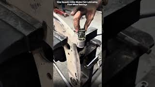 Stop Squeaky Inline Skates Fast Lubricating Front Wheel Bearings #shorts #mechanic #automobile