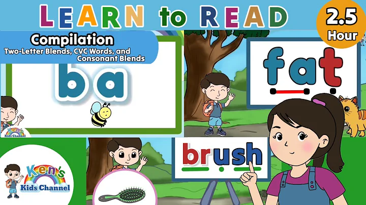 Reading Compilation for Kids | Two-Letter Blends, CVC Words, & Beginning Consonant Blends 