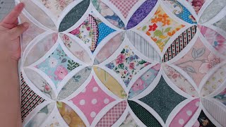 Cathedral Window Quilt Pillow Cases Part 4
