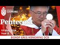 Catholic mass today pentecost sunday 19 may 2024 bishop greg homeming lismore australia