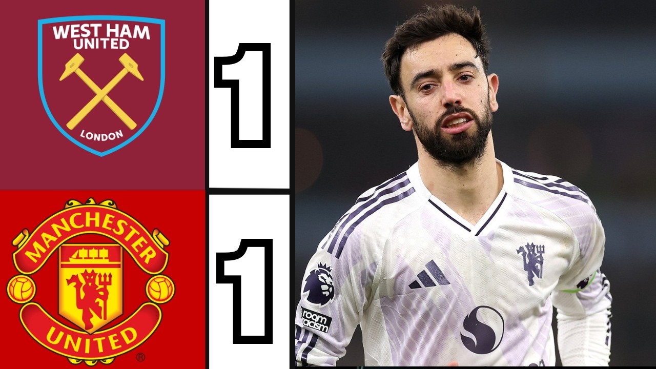 West Ham vs Manchester United 1-1 | All Goals & Highlights | MU / Man Utd Premier League 2025/26