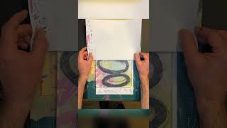 Gel plate printing - Abstract in one pull!