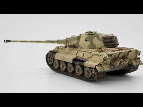 HOBBYBOSS 84533】1/35 德国虎王坦克亨舍尔炮塔45年7月生产型上色- YouTube