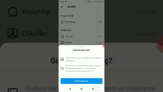 Instagram'da gizli hesap nasıl yapılır