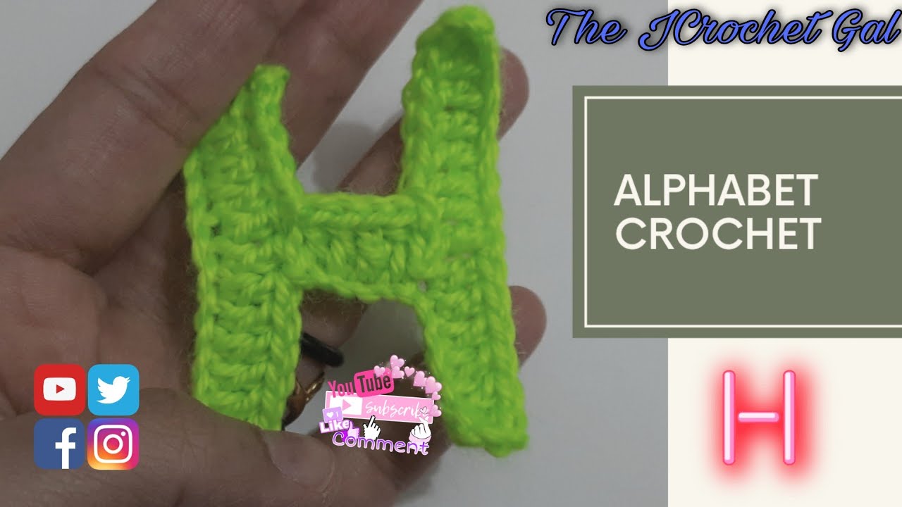 Alphabet Crochet Series : H | Alphabet H Crochet | crochet ideas