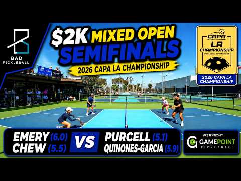 Fun $2K Mixed Open SF: Emery (6.0)/Chew (5.5) vs Quinones-Garcia (5.9)/Purcell (5.1) CAPA LA Champ