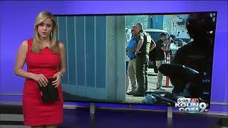 Federal officials view border wall prototypes in San Diego