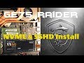 MSI GE75 Raider M.2 NVME and SSHD Install