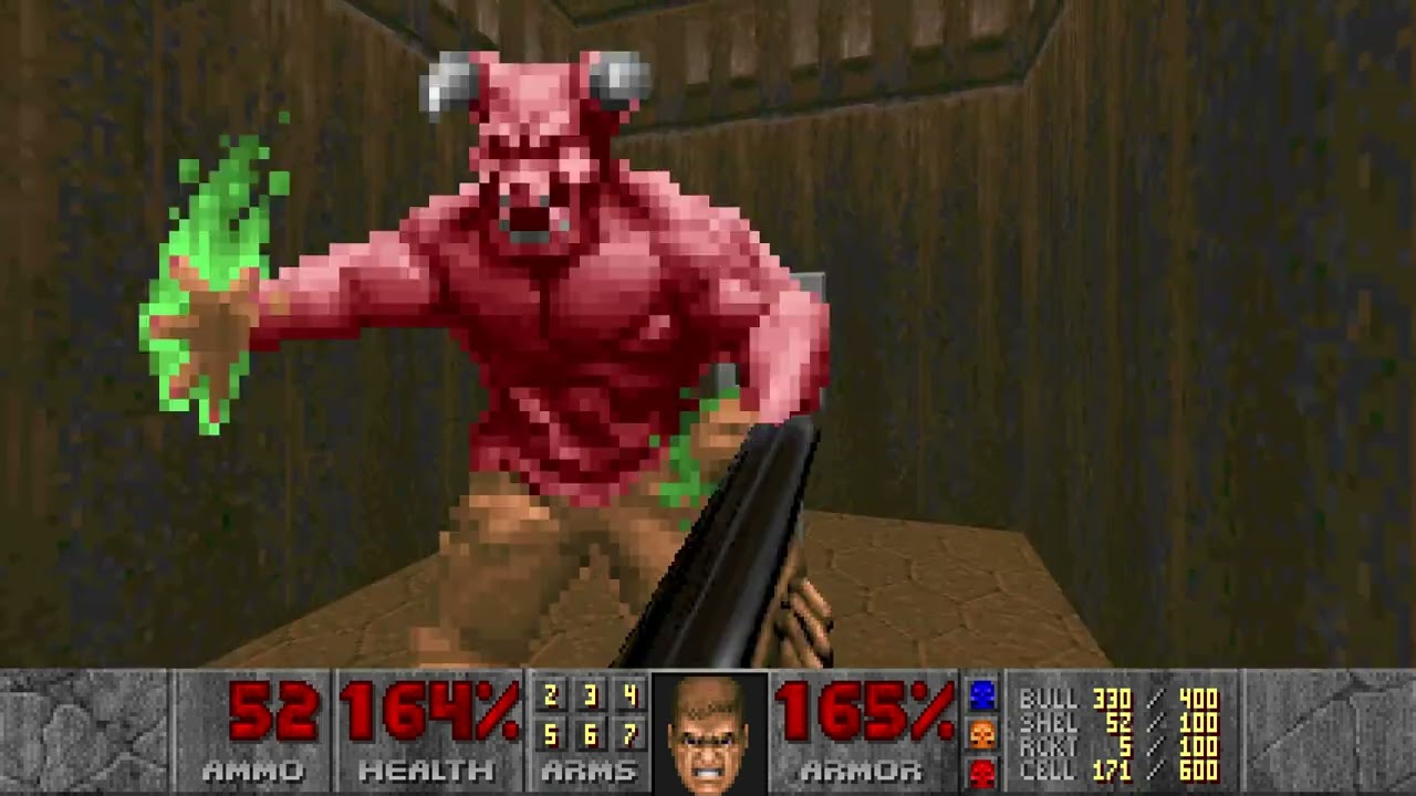 Doom + Doom II: Master Levels - Level 21: Bad Dream (100%) [Secret Level]