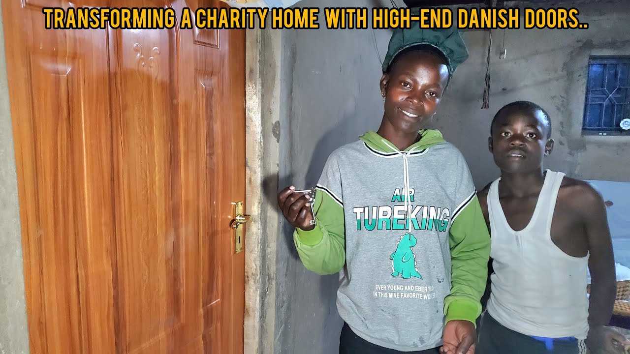 LUXURY MEETS PURPOSE! BEAUTIFUL DANISH DOORS INSTALLED AT LADY MAUREEN’S CHARITY HOME!#charity 
