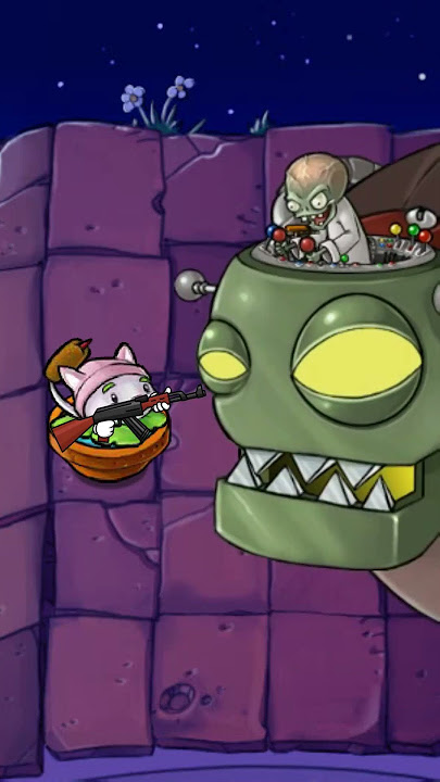 Crazy Cattail Vs Dr Zomboss (PvZ Animation) #2 #shorts