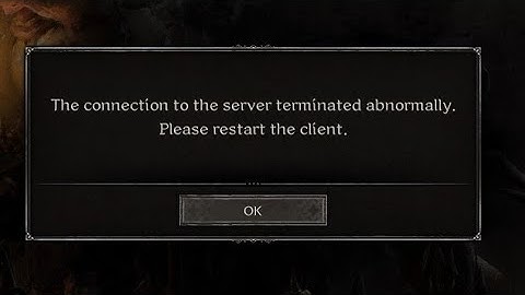 How To Fix "The connection to the server terminated abnormally" Error In Dark and Darker