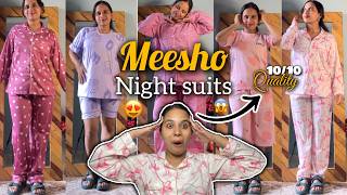 HUGE Meesho Night Suit Haul 😱 | 10/10 Quality Sleepwear & Pajamas! screenshot 2