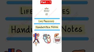 Life Process class 10 notes 📝😊।।Science notes 📝📒।। #shorts #science #notes #reels #viralshorts