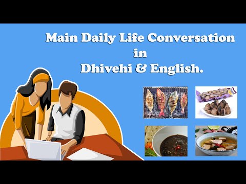 The Essential Daily Life Conversation in Dhivehi and English for Beginners | Edhuru Daita’s lesson.