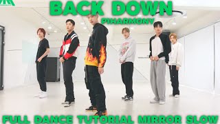 P1HARMONY-BACK DOWN FULL DANCE TUTORIAL MIRROR SLOW 