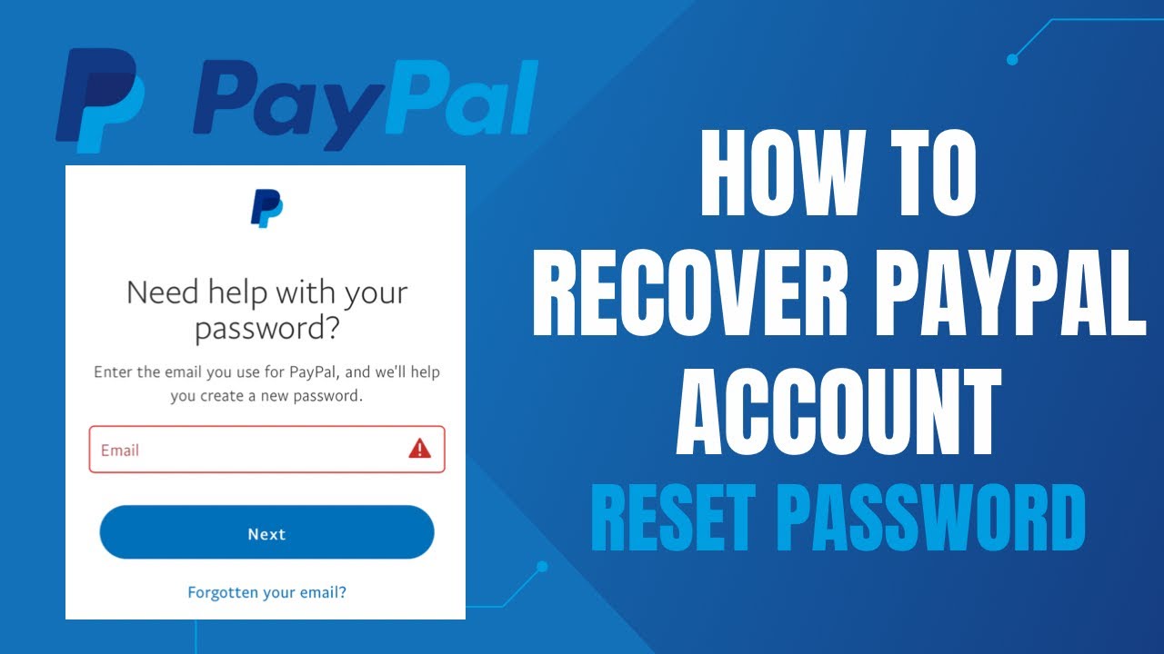 How to Reset PayPal Password | Recover Account - PayPal App