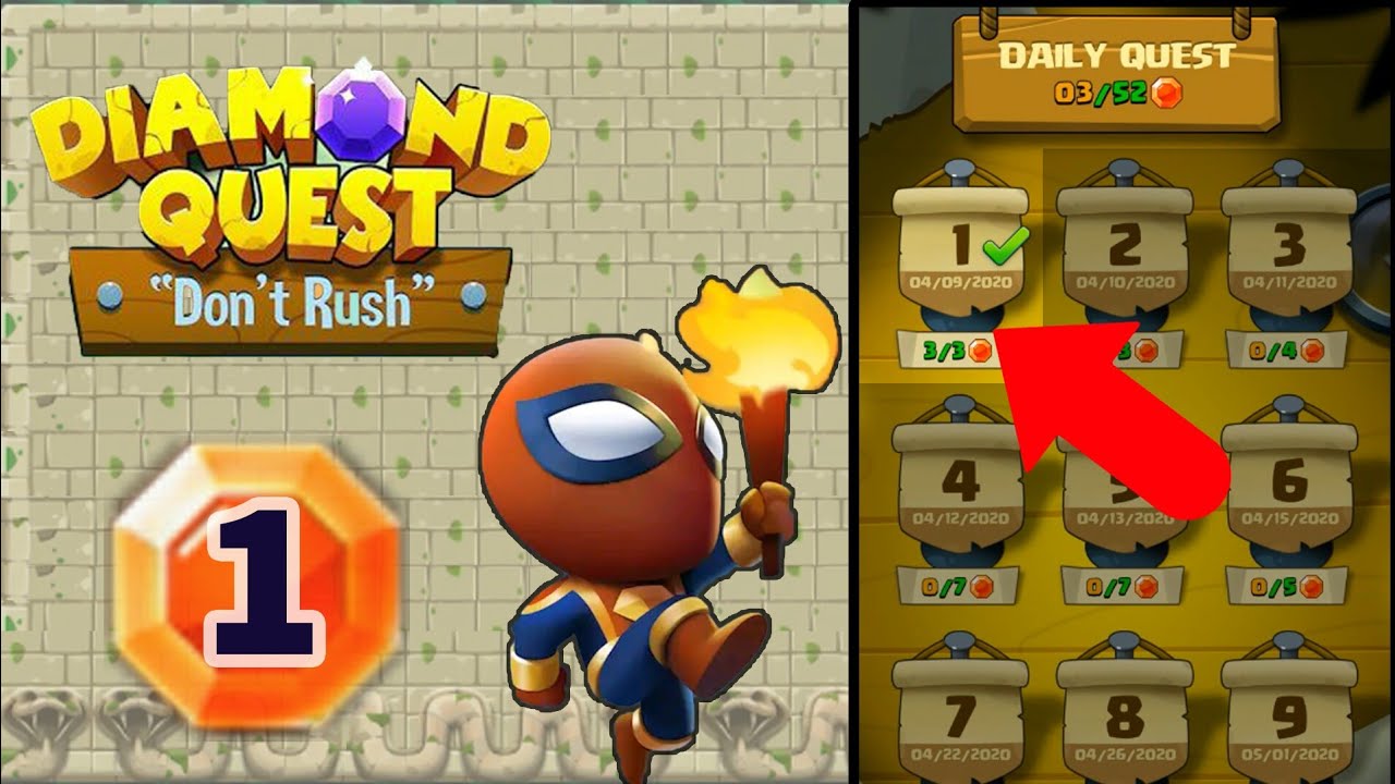 Daily Quest 1 All gems Diamond Quest Scholar