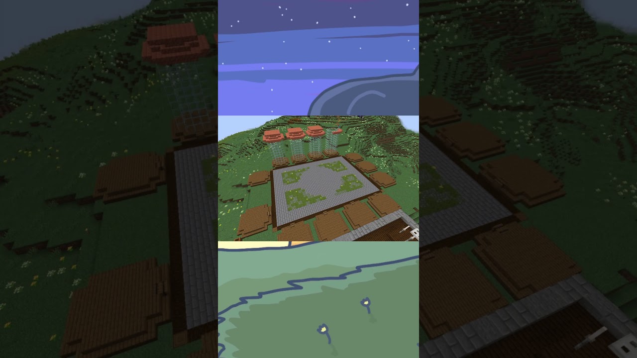 Minecraft mini-game arena timelapse!