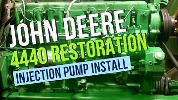 INJECTION PUMP AND INJECTORS... JOHN DEERE4440 PART 3