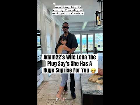 Adam22’s Wife Lena The Plug Say’s She Has A Huge Suprise For You 😂 #adam22 #lenatheplug #briccbaby