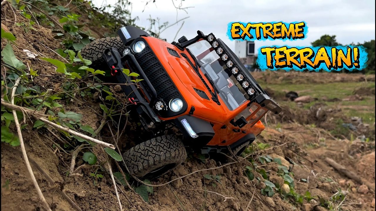 RC Jeep Gladiator on Extreme Terrain!
