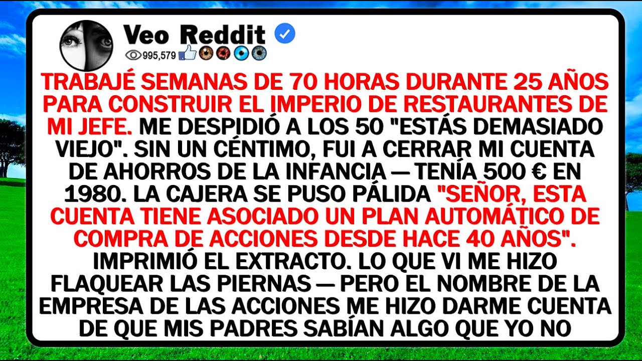Trabajé Semanas De 70 Horas Durante 25 Años Para Construir El Imperio De Restaurantes De Mi Jefe.