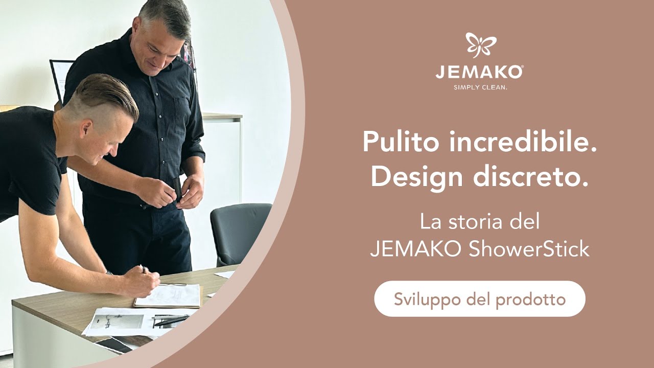 Il nuovo JEMAKO ShowerStick: Pulito incredibile. Design discreto.