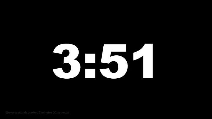 3 minutes 51 seconds [231 secs] clock timer countdown || Alarm Focus