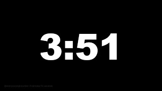 3 minutes 51 seconds [231 secs] clock timer countdown || Alarm Focus