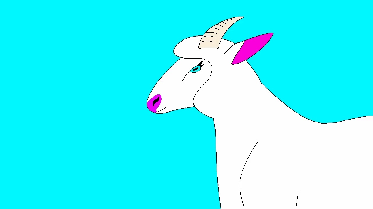 Sarah The Sheep Eyes Moving And Tail Wag Animation