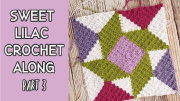 Corner to Corner (C2C) Join as You Go Tutorial | Sweet Lilac Crochet Along  Part 3