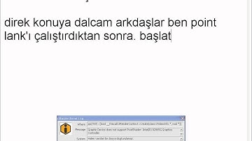 POİNT BLANK İ3 ENGİNE EVENT LOG HATASI