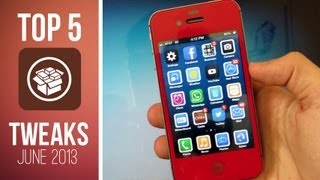 Top 5 Cydia Tweaks Of The Week - June 2013/Ep. 16 - iOS 6 Evasi0n Jailbreak