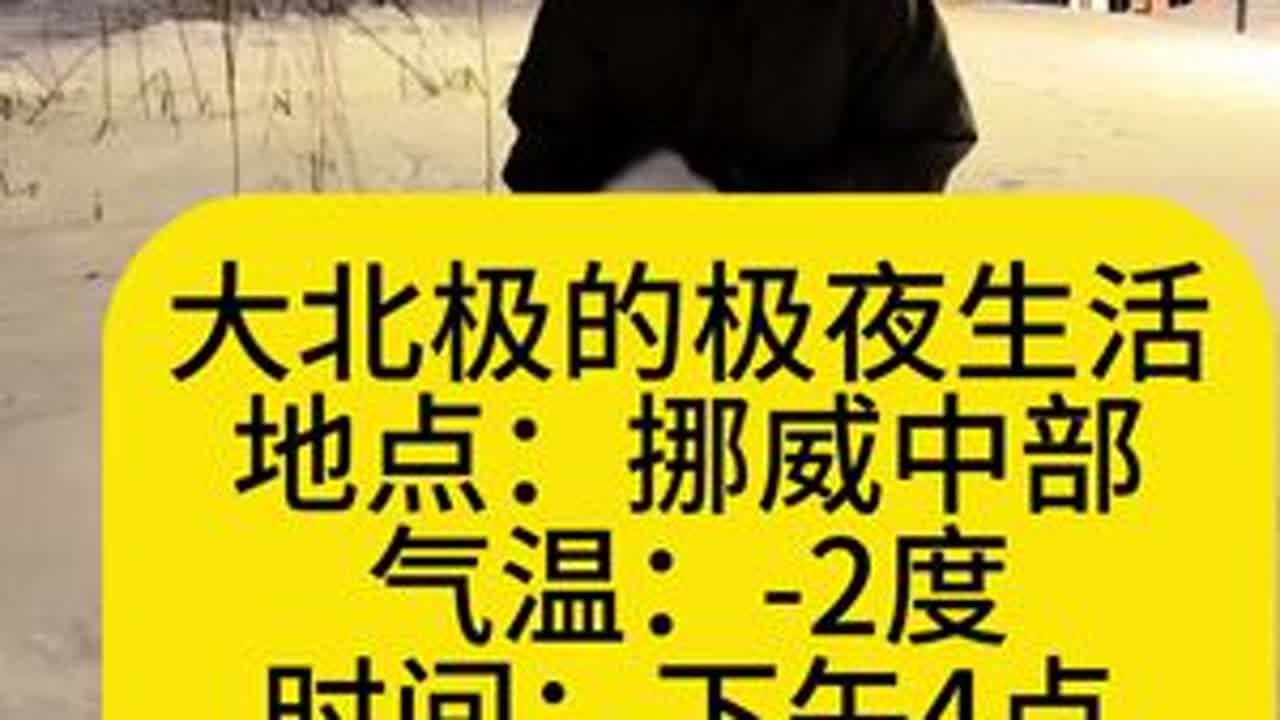北极的极夜生活vlog 