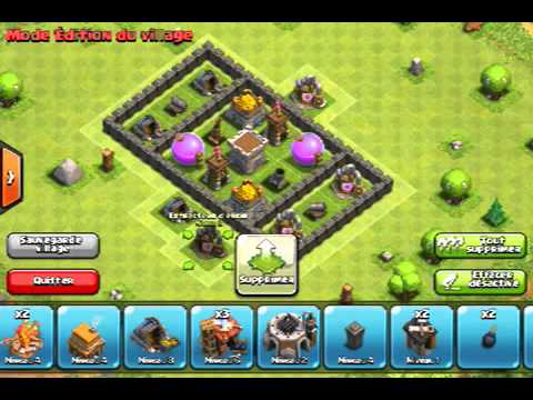 Village clash of clans hdv 4