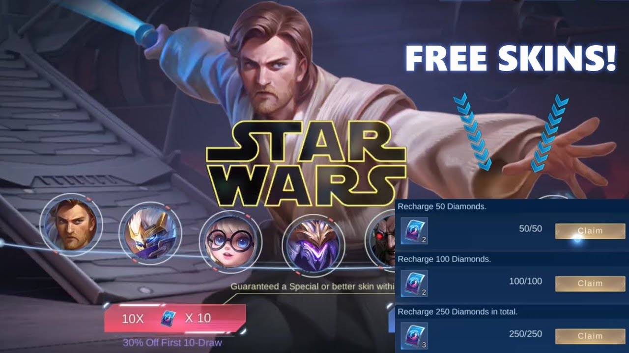 STAR WARS event. FREE SPINS = FREE SKINS!