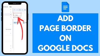 How to Add A Page Border in Google Docs (Quick & Easy!) | Add An Outline on Google Docs