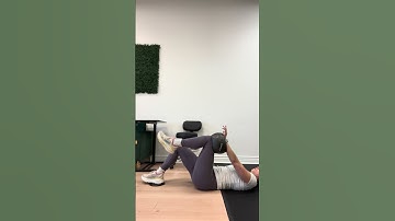 Heel slides with oblique sling cue