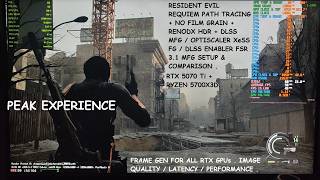 Resident Evil 9 Path Tracing + RenoDX HDR + DLSS MFG / Optiscaler XeFG / DLSS Enabler FSR MFG Setup