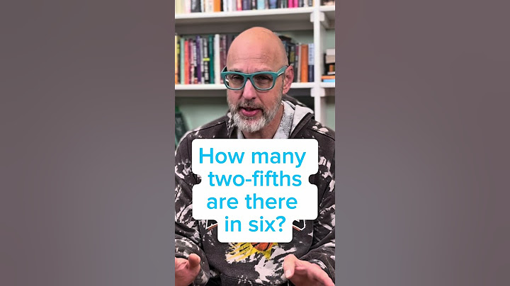 How many 2/5 are there in six? #mathriddle