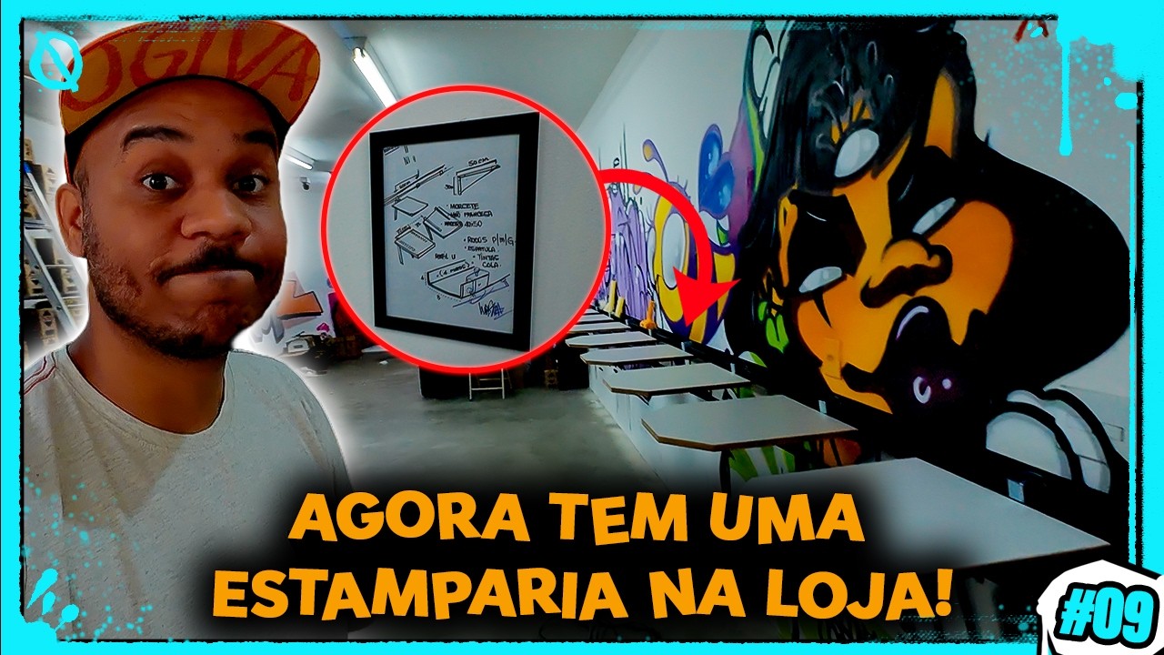 TIREI O PROJETO DO QUADRO: A nova estamparia de silk da Odd Graffiti!