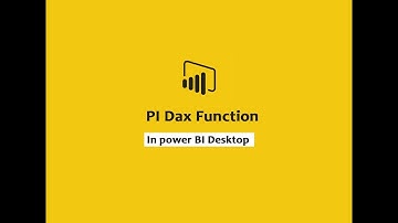 PI function (DAX) - DAX PI function | DAX Functions Online free training in power bi