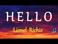 Download Lagu HELLO -  LIONEL RICHIE lyrics (HD)