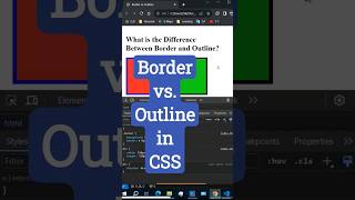 Important Difference  Between CSS Border and CSS outline  #programming