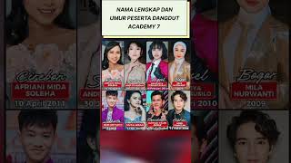 Name And Age Of Dangdut Academy 7 Participants valenda7 aprilda7 trending viral
