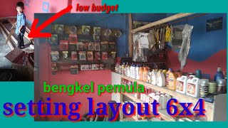 TIPS BENGKEL PEMULA || INSPIRASI Model bengkel motor minimalis 6x4