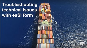 Troubleshooting technical issues with EaSI fom | Hapag-Lloyd