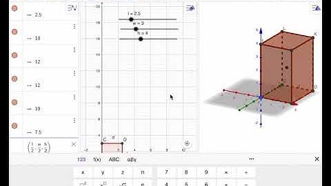 GeoGebra: Sphere Inside a Rectangular Prism